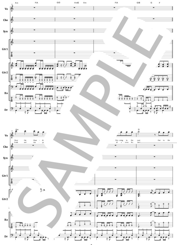 楽譜】ラウドネス / S.D.I. バンド・スコア 楽譜 / LOUDNESS (バンド