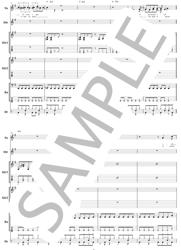 楽譜】MEGADETH / SYMPHONY OF DESTRUCTION バンド・スコア from68