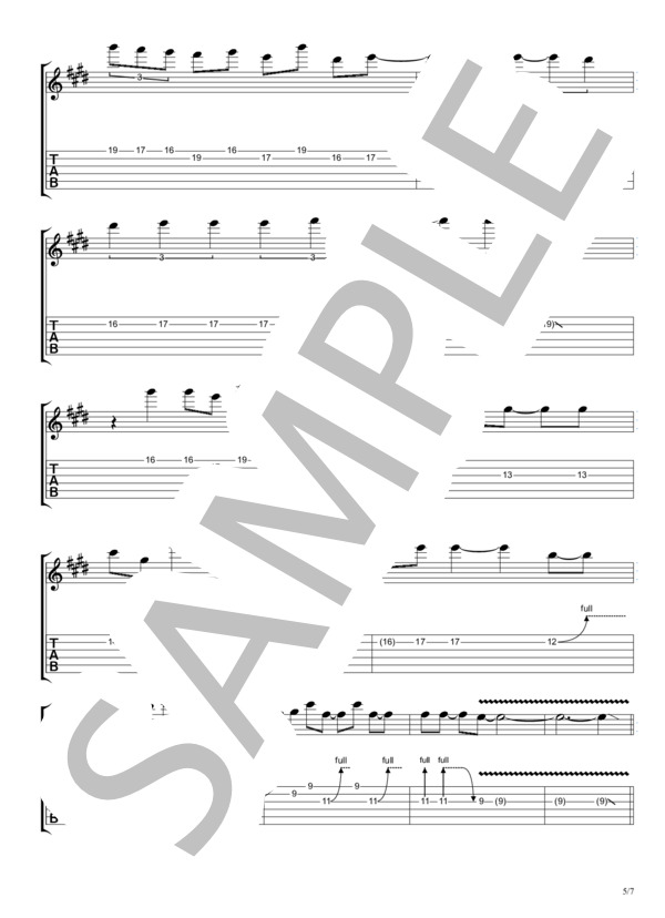 楽譜】Driver's High / L'Arc～en～Ciel / L'Arc〜en〜Ciel (エレキ