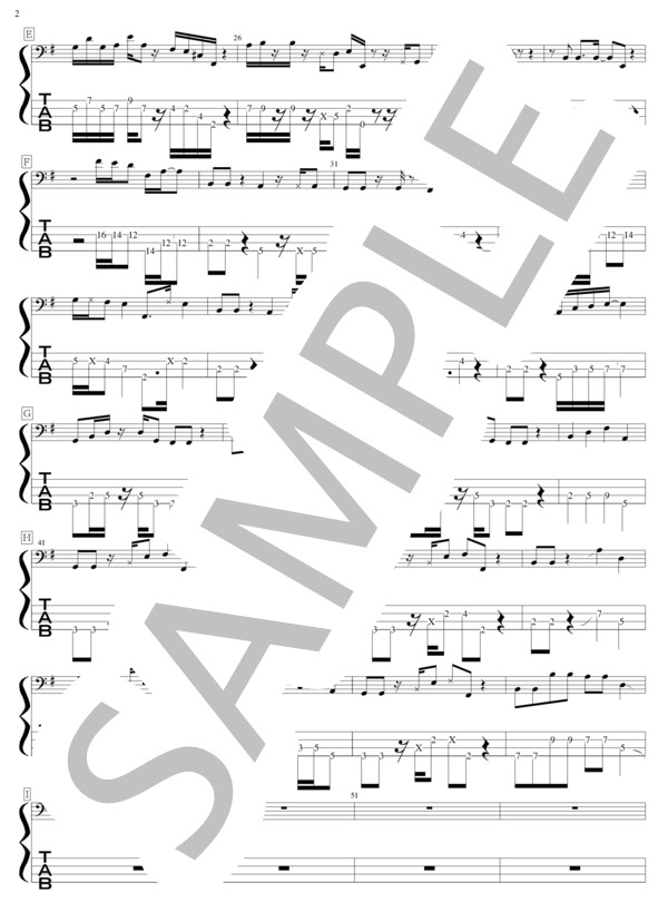 楽譜】Summer Vacation / sumika (エレキベース / 中級) - Piascore