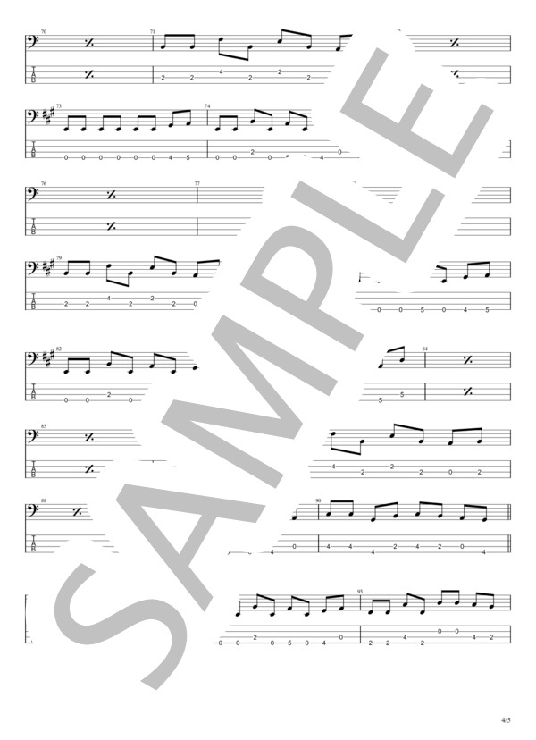 楽譜】MOON / レベッカ (エレキベース / 初〜中級) - Piascore 楽譜ストア