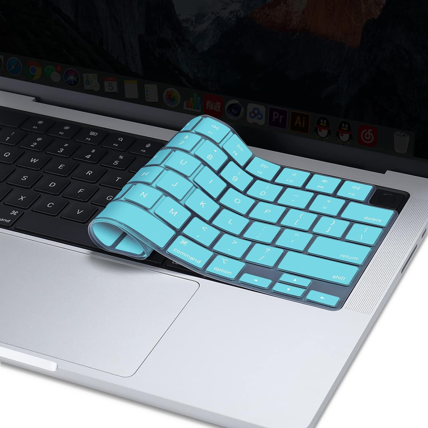 Soft Silicone Keyboard Cover Skin for MacBook Pro 14 16 2023-2021