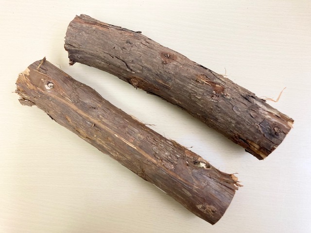 国産 自然木【杉】止まり木 ジャンボ 30cm（止まり木のみ