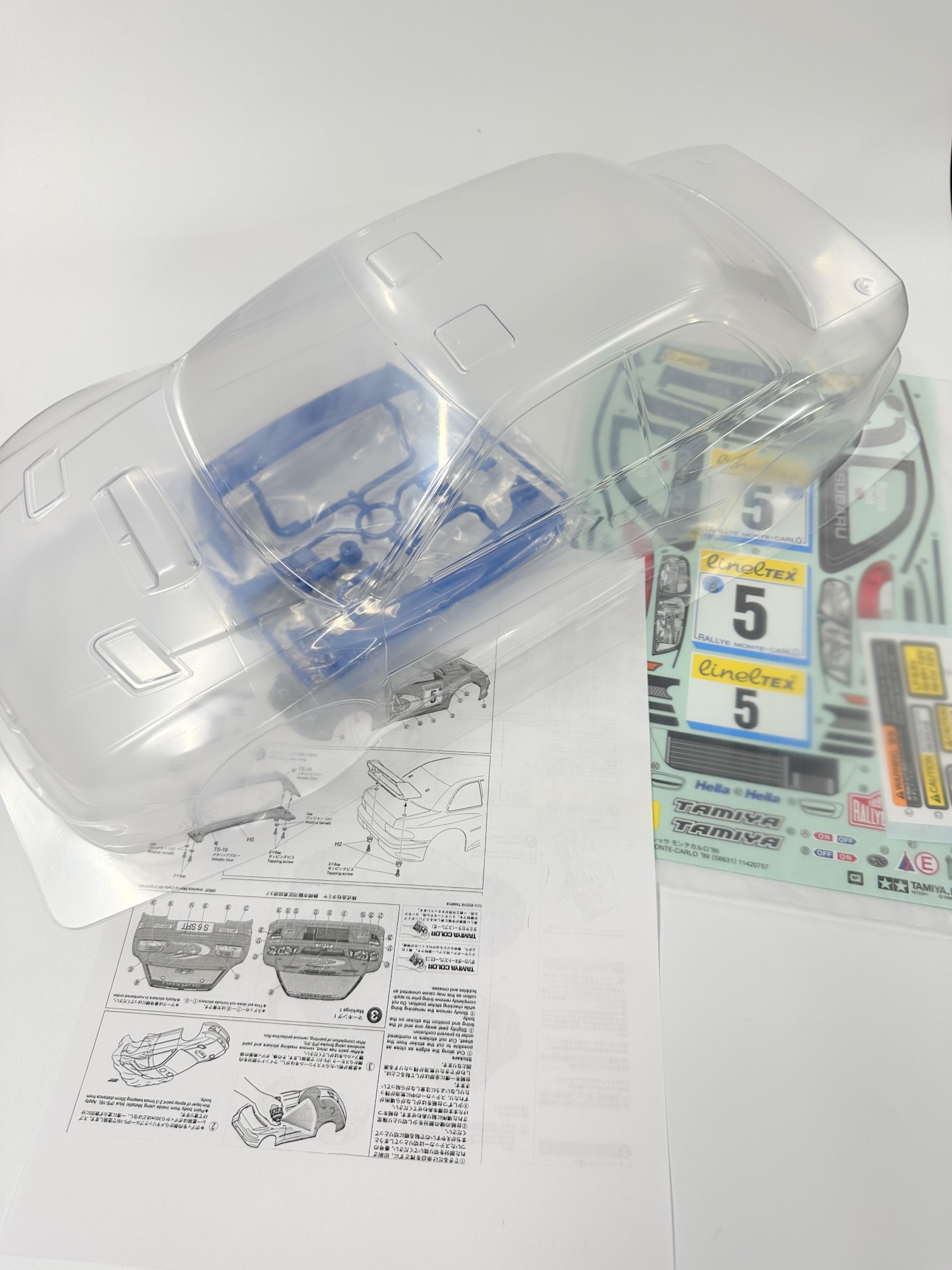 1/10RC スバル インプレッサ モンテカルロ '99スペアボディ | G