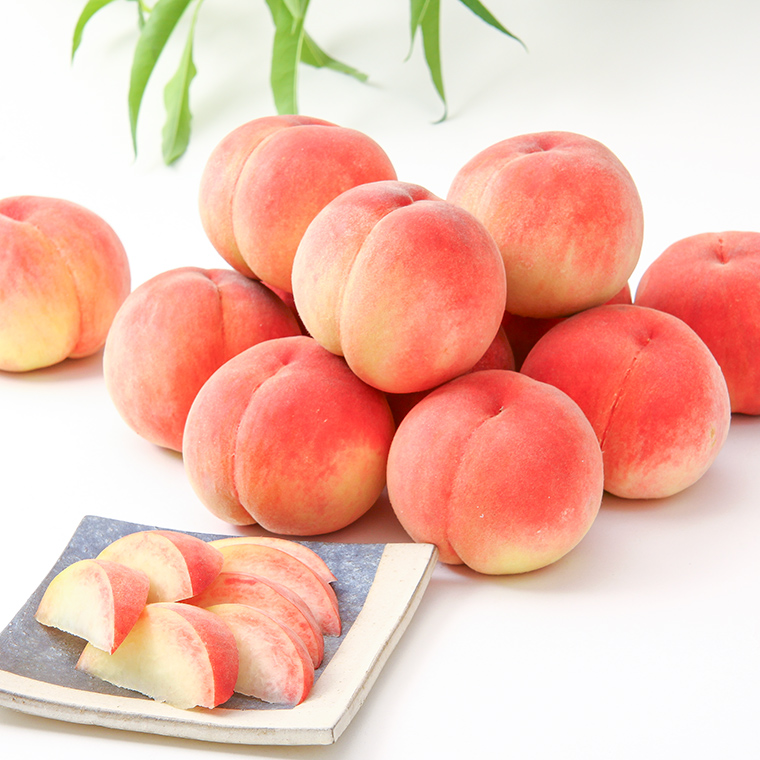 硬い桃】光センサーもも（共選品）3kg エクセレント 9～10玉入り