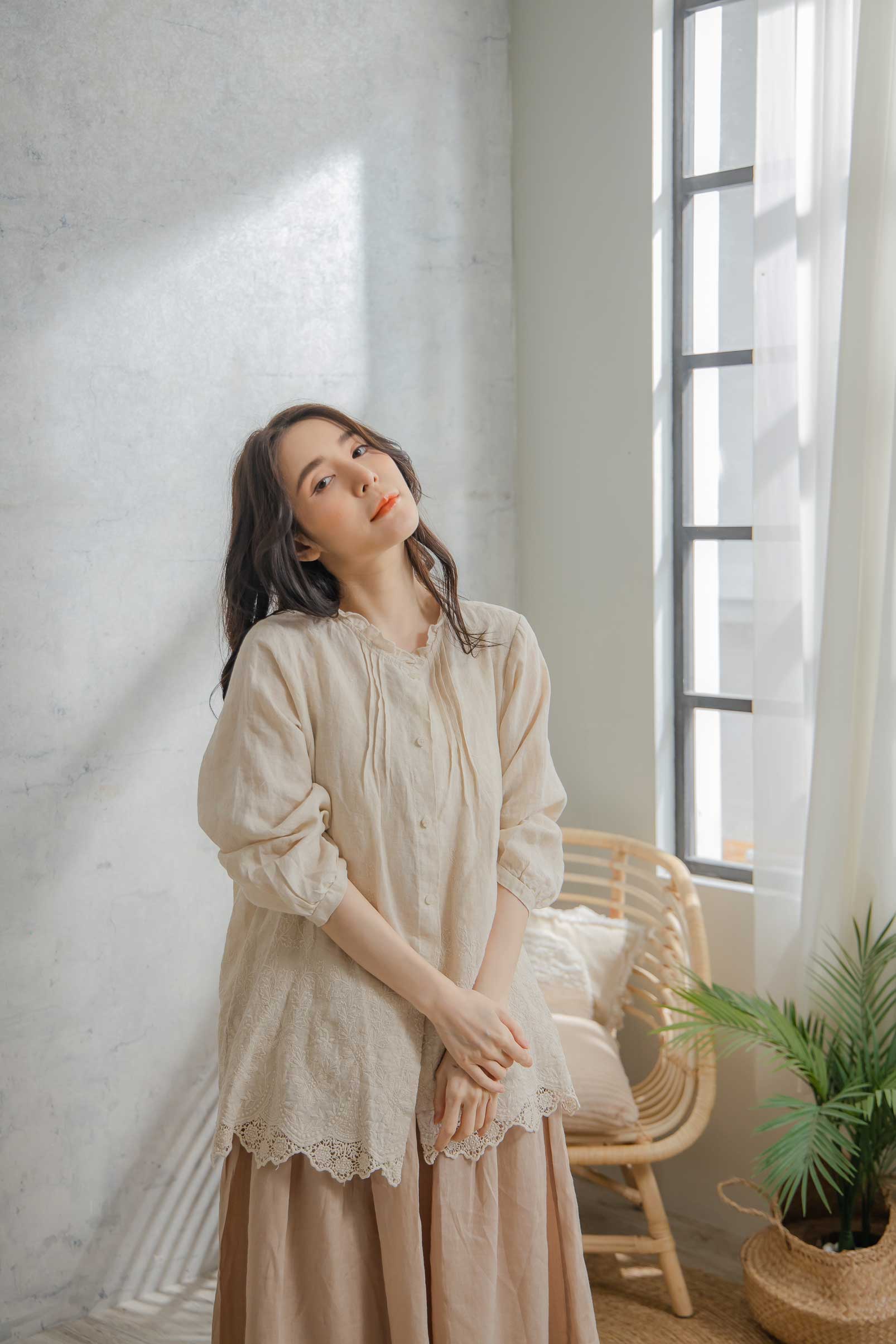 楽天市場】ブラウス 「 ボタン開き 裾レース 」 ローゴージャス 総