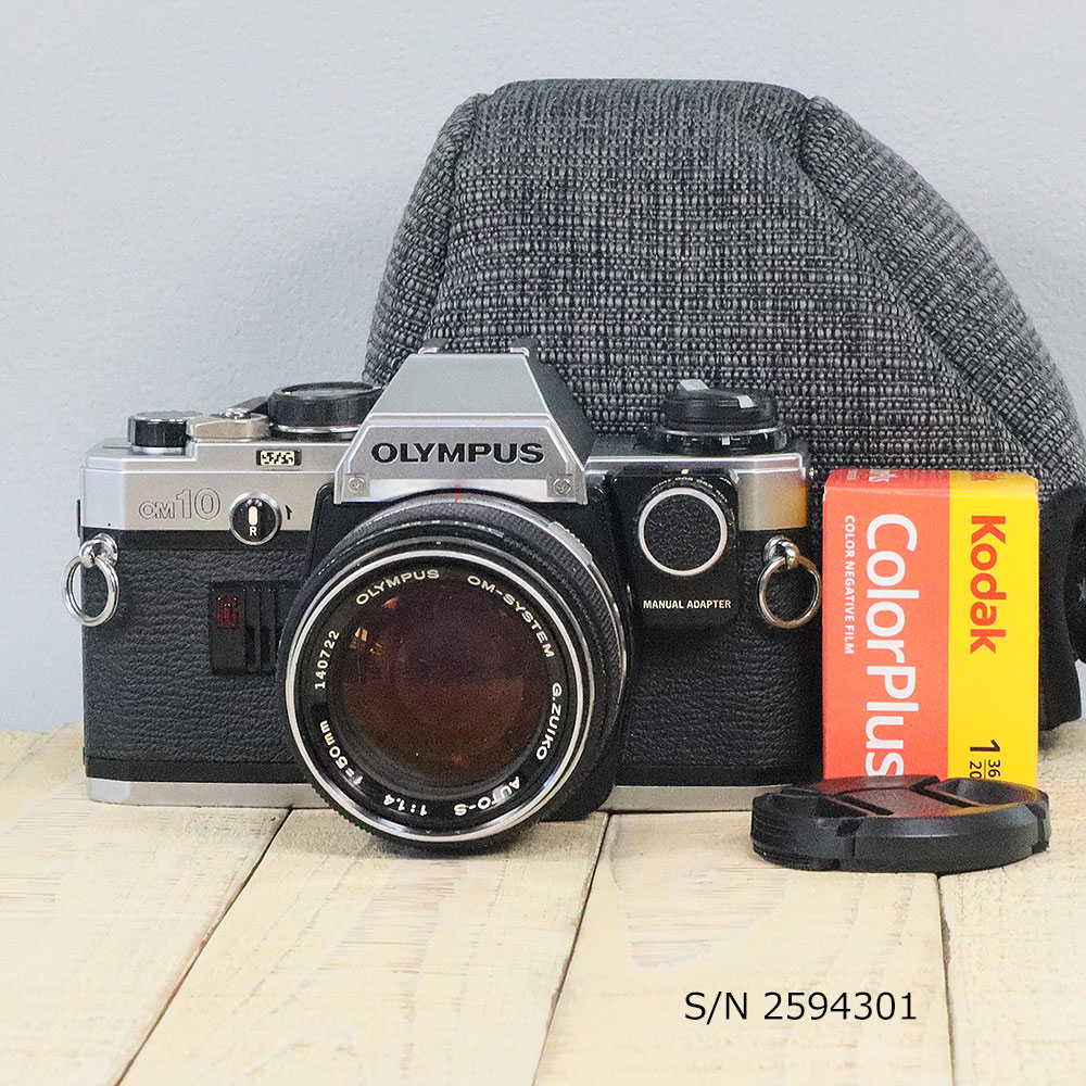 中古】【送料無料】【保証付 】 オリンパス OLYMPUS OM-10 S/N 2594301