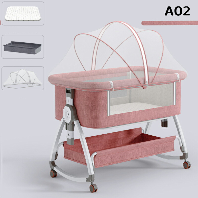 楽天市場】ベビーベッド 添い寝 ミニ 持ち運び 折りたたみ 新生児 0ヶ