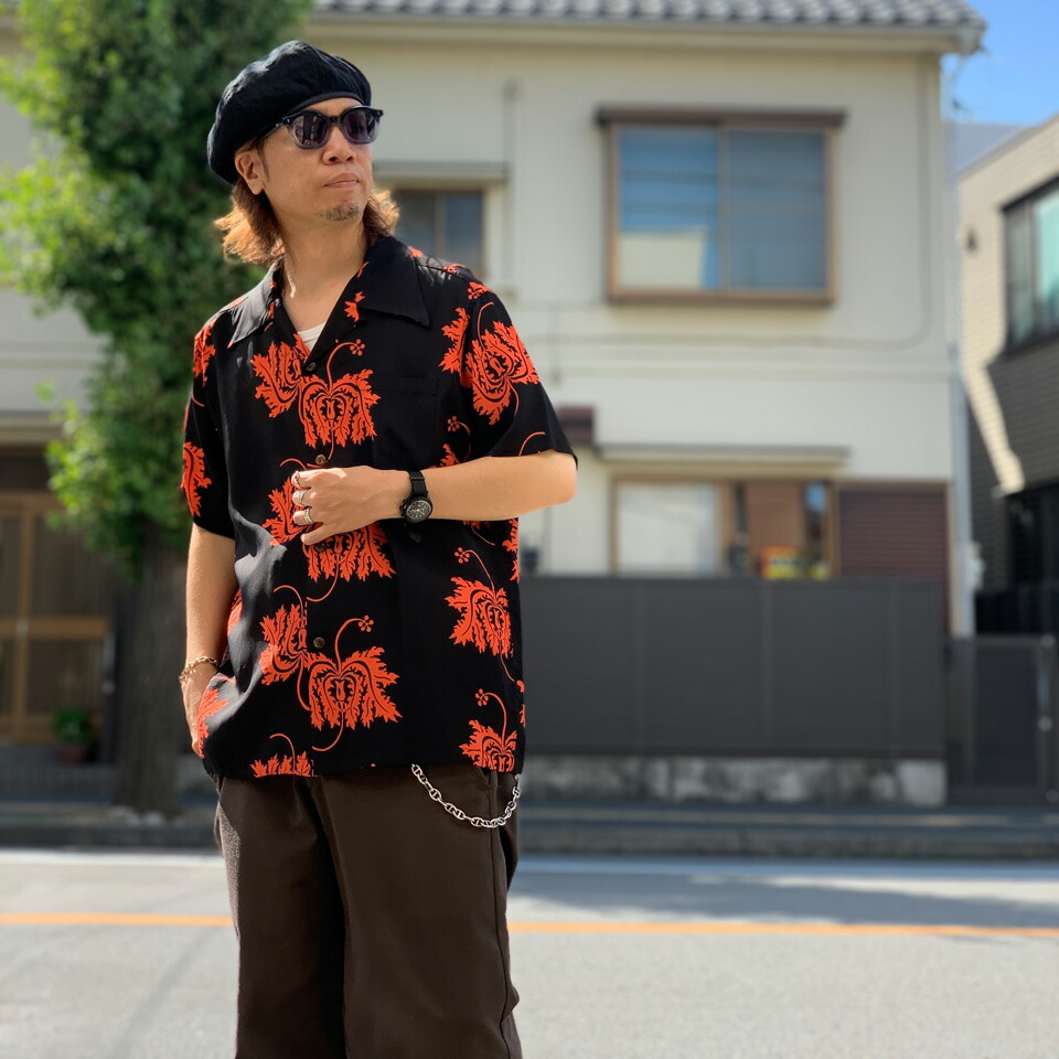SUN SURF / RAYON HAWAIIAN S/S SHIRT “CORAL HIBISCUS”