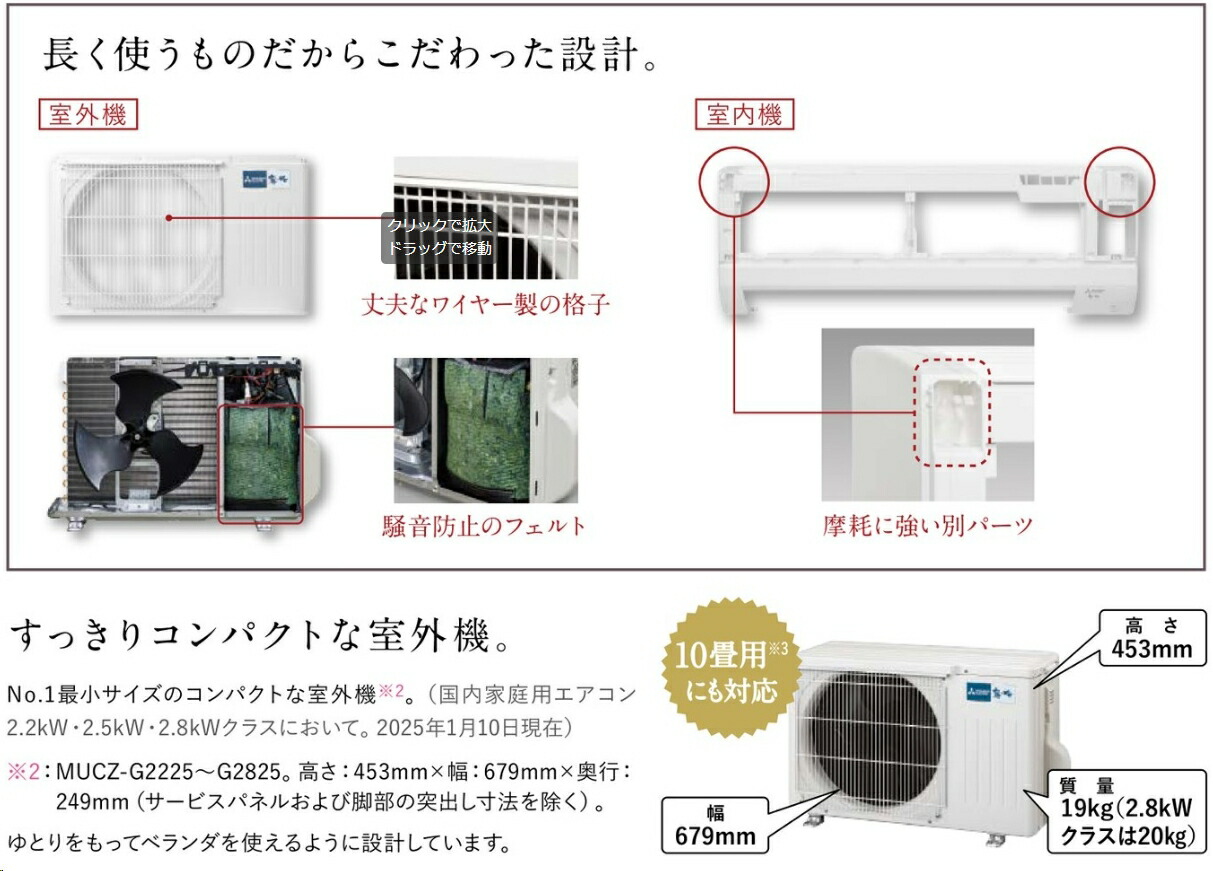 楽天市場】三菱 エアコン MSZ-GV5625-W 5.6kw 単相200V 18畳 冷房/暖房
