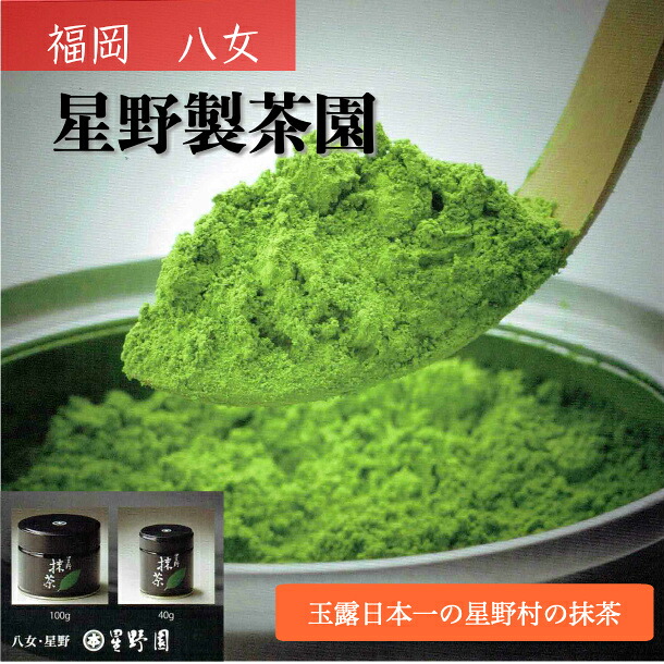 星野製茶園 星野 抹茶 100g 三個セット 八女抹茶 星野 Matcha 星野製茶園 抹茶 福岡/八女/ 星授100g（濃茶）/POWDER Matcha Green