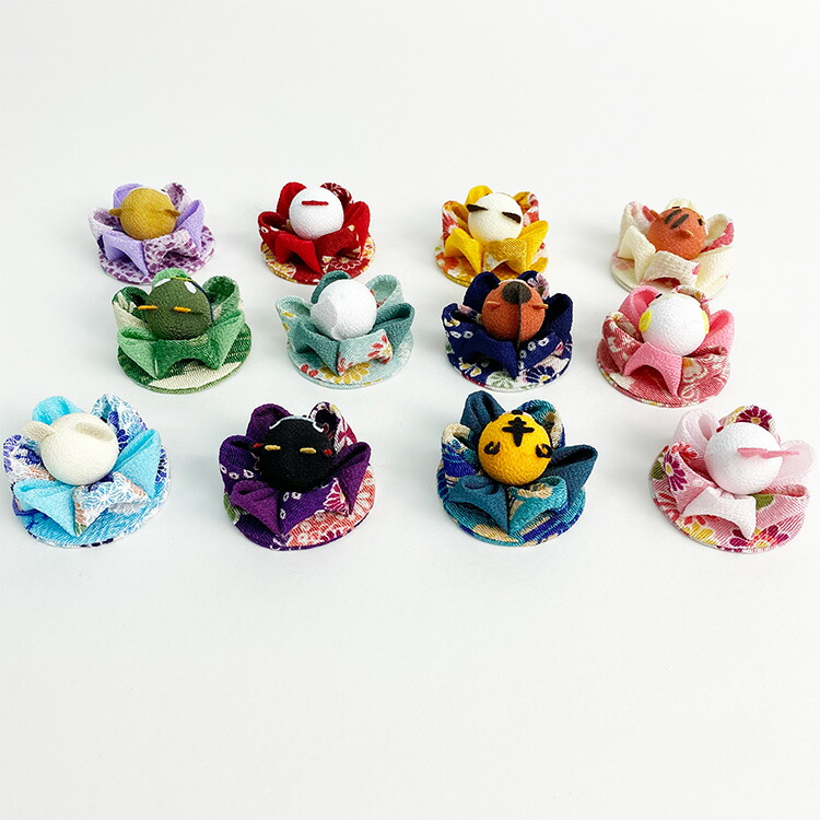 楽天市場】【受注生産品】干支 つまみ細工 ［干支/単品 つまみ花の手