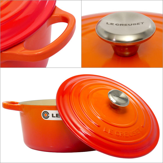 LE CREUSET ボロネーズ 24cm わさび つまみシルバー 限定色 LE CREUSET