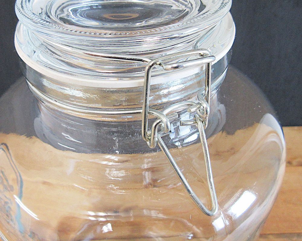 楽天市場】【ガラス容器】ガラス密閉ボトル 4L クリップジャー ガラス