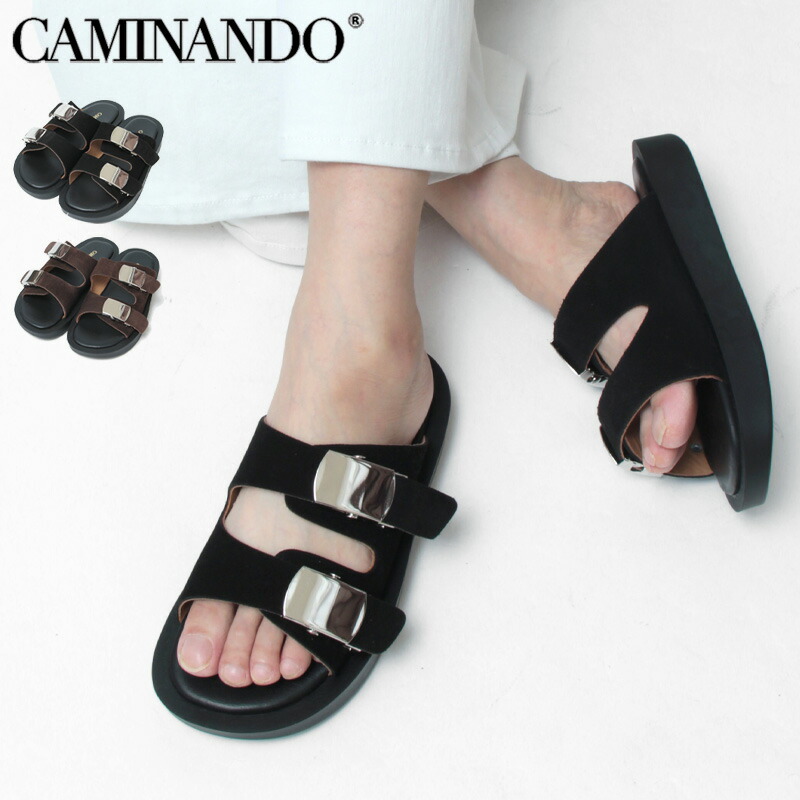 楽天市場】【30％OFF】カミナンド サンダル CAMINANDO 厚底 バックル