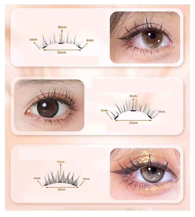 楽天市場】 束感まつ毛 自然 収納 付き ナチュラル 3D 繰り返し使える