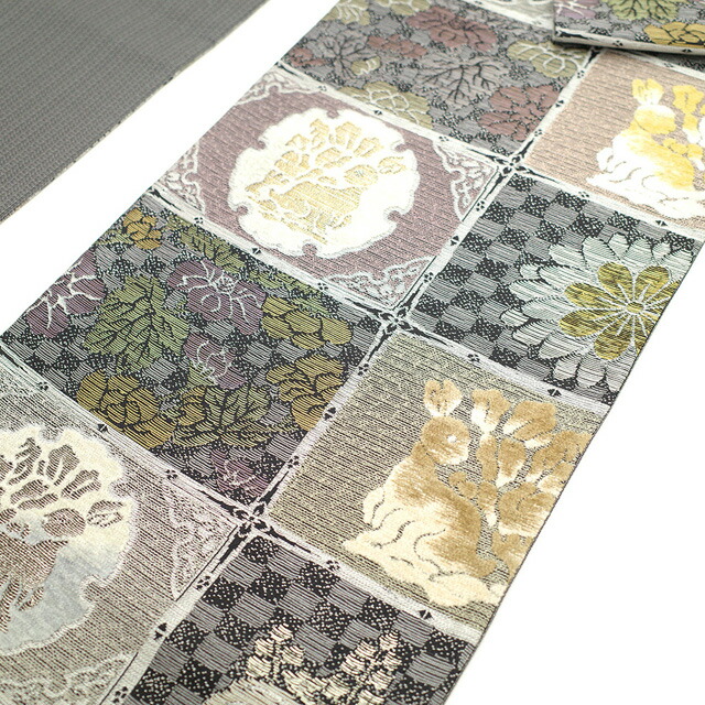 楽天市場】【新古品】 袋帯 未使用 京都 西陣 正絹 モール織 全通 金