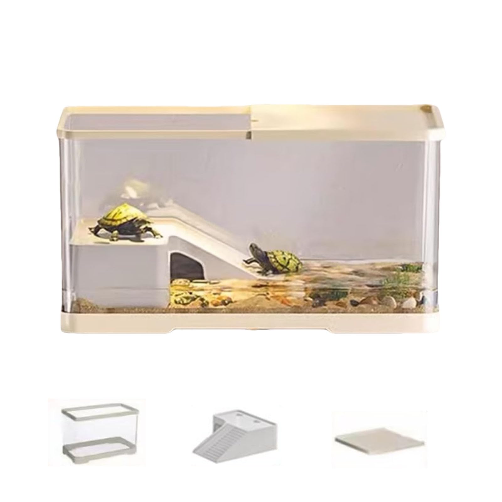 楽天市場】【蓋付き/収納機能/水交換超簡単/餌やりが便利】【13点