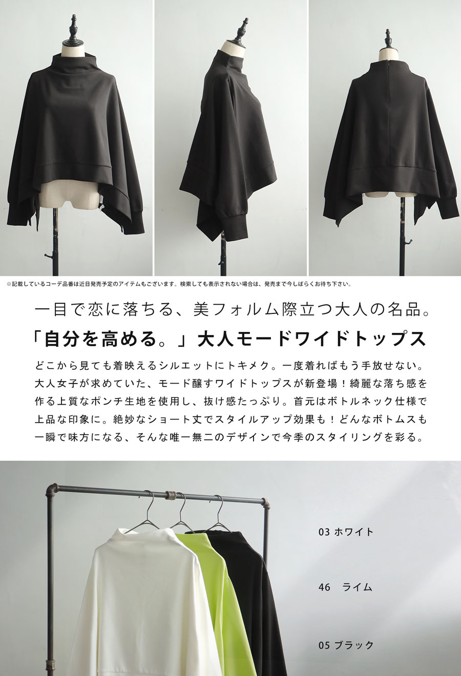 ポンチ ワイドトップス トップス レディース 長袖 送料無料・メール便