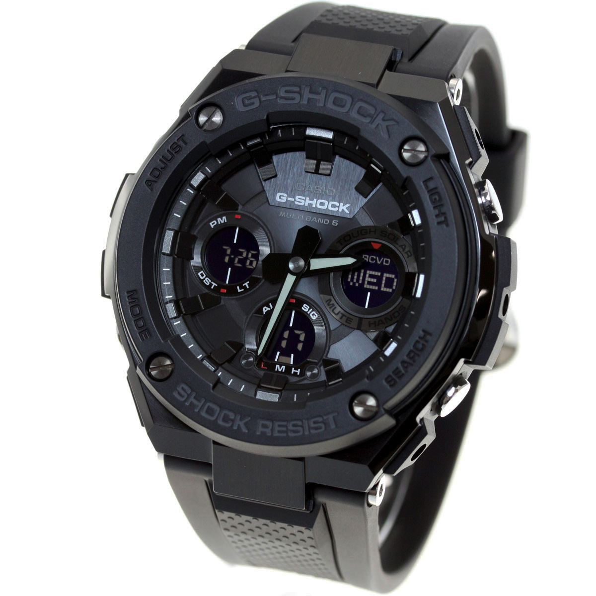 G-SHOCK 電波 ソーラー 電波時計 ブラック G-STEEL カシオ Gショック G
