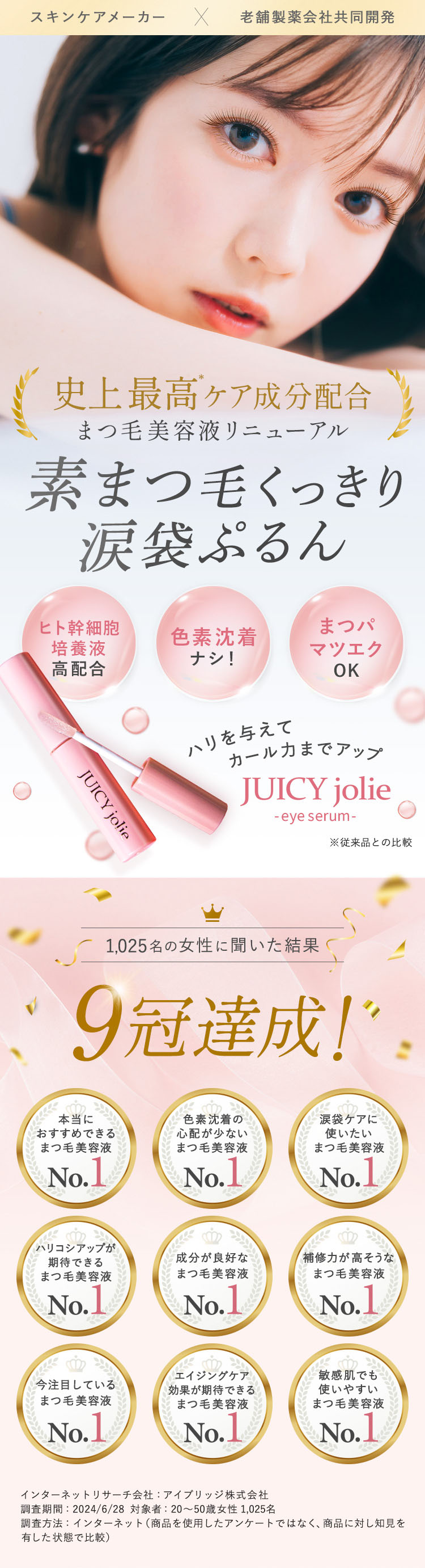 楽天市場】【ビズキ公式】ジューシージョリー まつ毛美容液 アイ