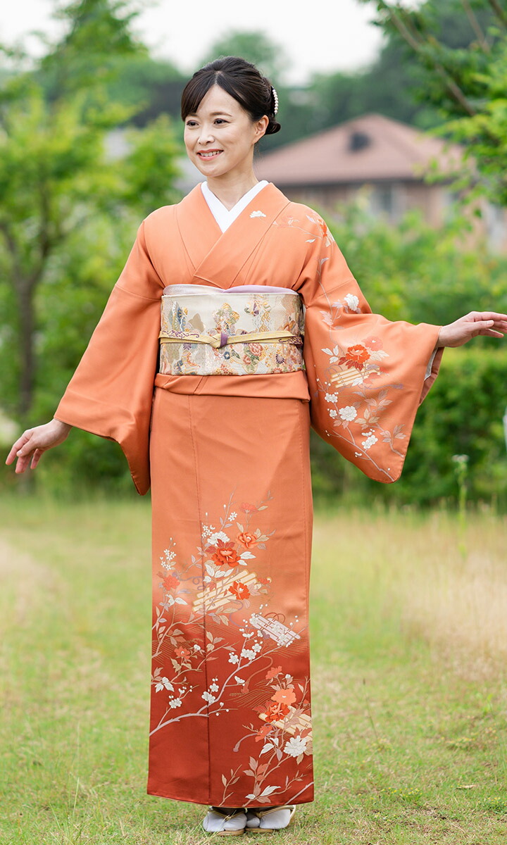 楽天市場】【レンタル】高級正絹 訪問着 フルセットレンタル訪問着