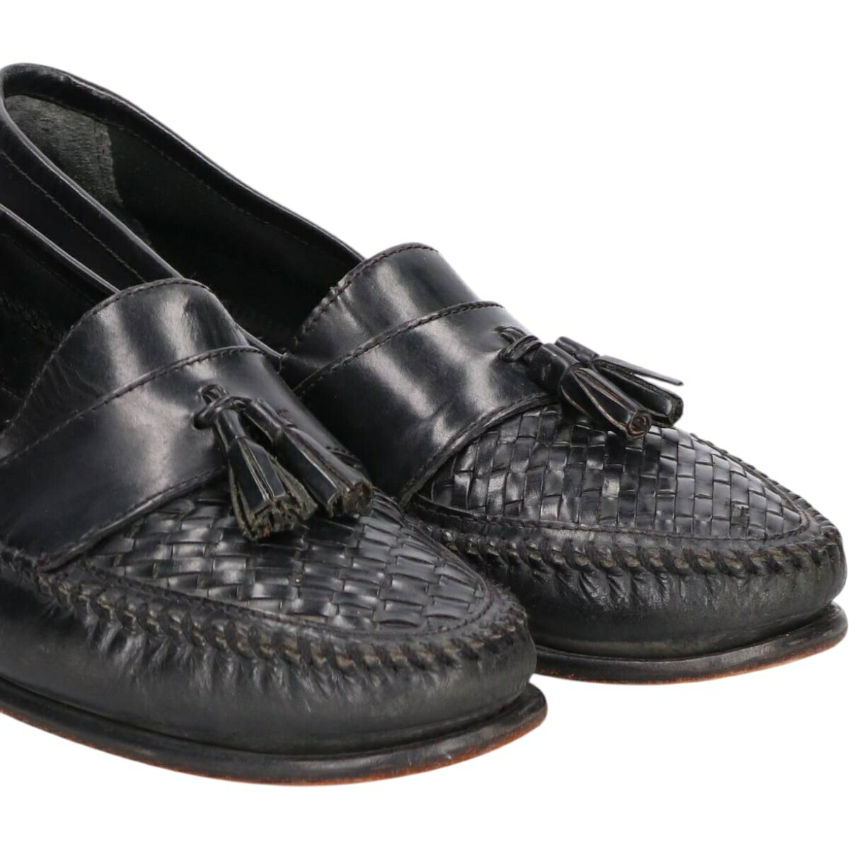 古着 ジーエイチバス G.H.Bass BASS 編み込み タッセルローファー 9 1