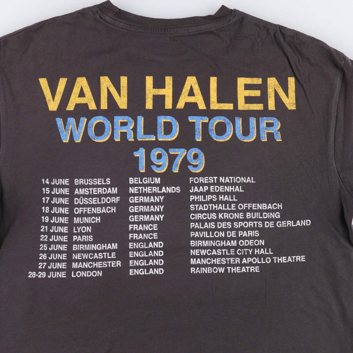 古着 PULL&BEAR VAN HALEN ヴァンヘイレン バンドTシャツ バンT メンズ