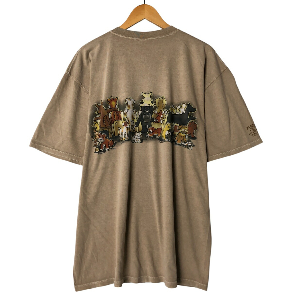 古着 90年代 クレイジーシャツ crazy shirts 犬柄 アニマルTシャツ