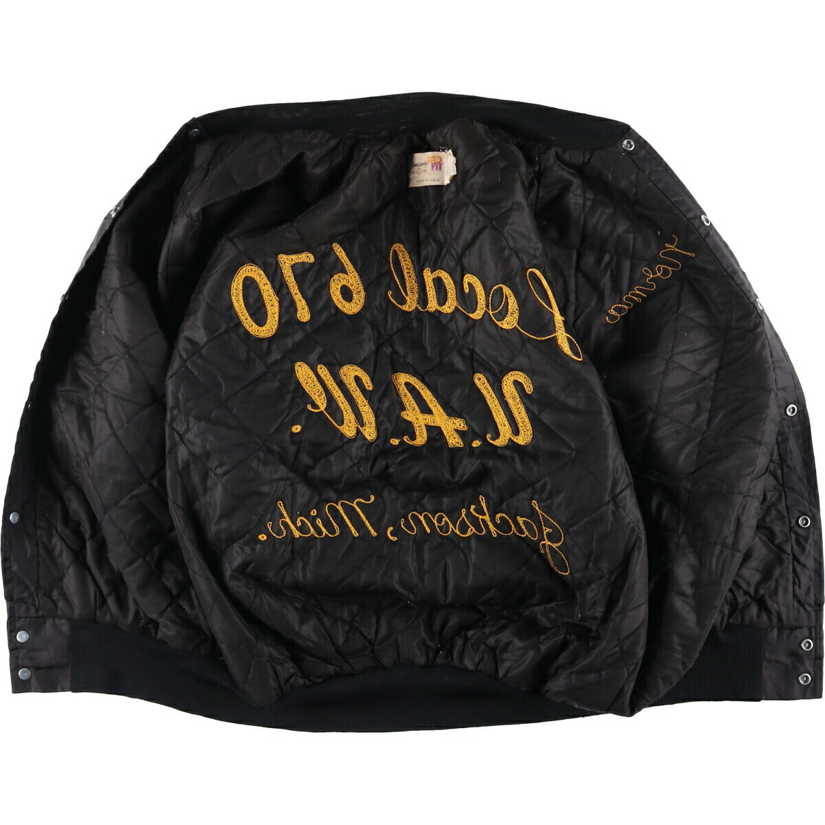 古着 80年代 King Louie 中綿入り ナイロンスタジャン アワード