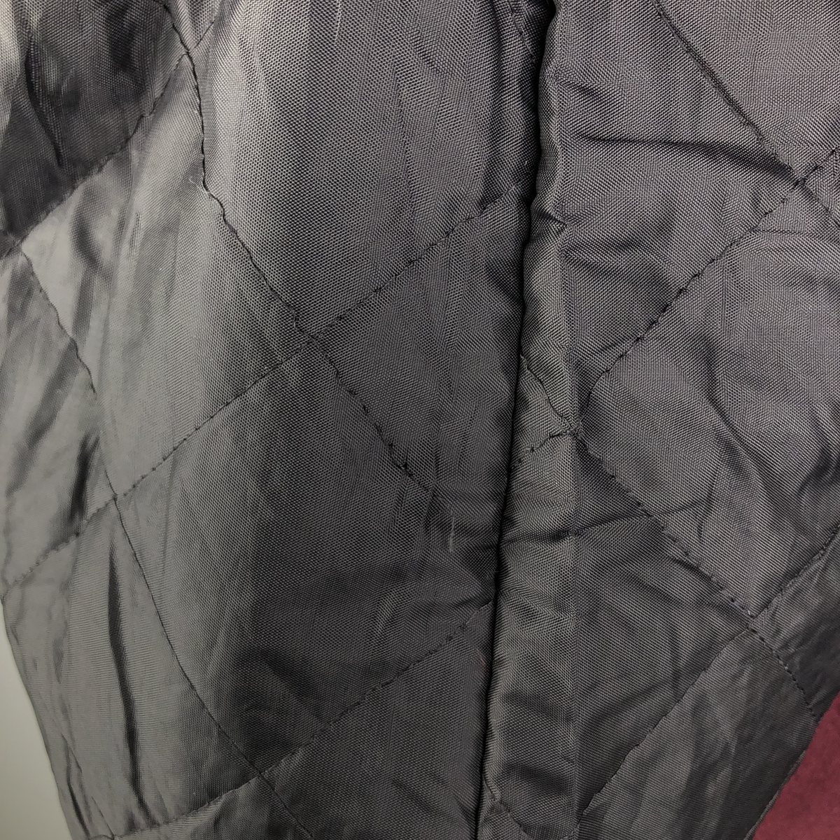 古着 90年代 GAME Sportswear 中綿入り 袖革ウールボタンスタジャン