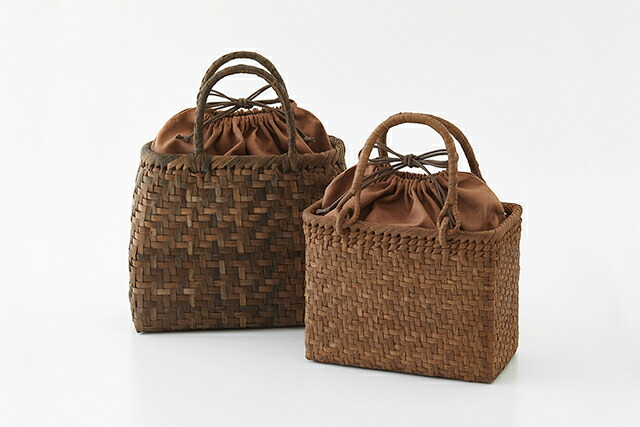 柿渋染巾着袋 (中サイズ)サイズ 幅約41cm 縦約42cm マチなしメール便