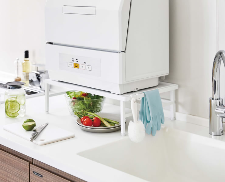 山崎実業（ヤマザキジツギョウ）伸縮食洗機ラック キッチンツール