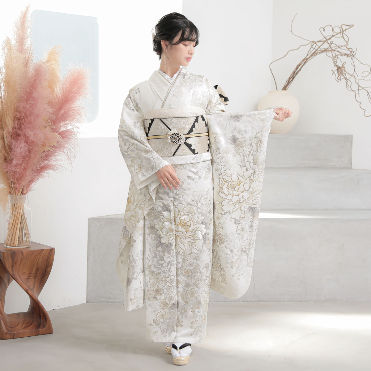 楽天市場】成人式早割クーポン10％オフ【振袖 レンタル】RS2085 正絹