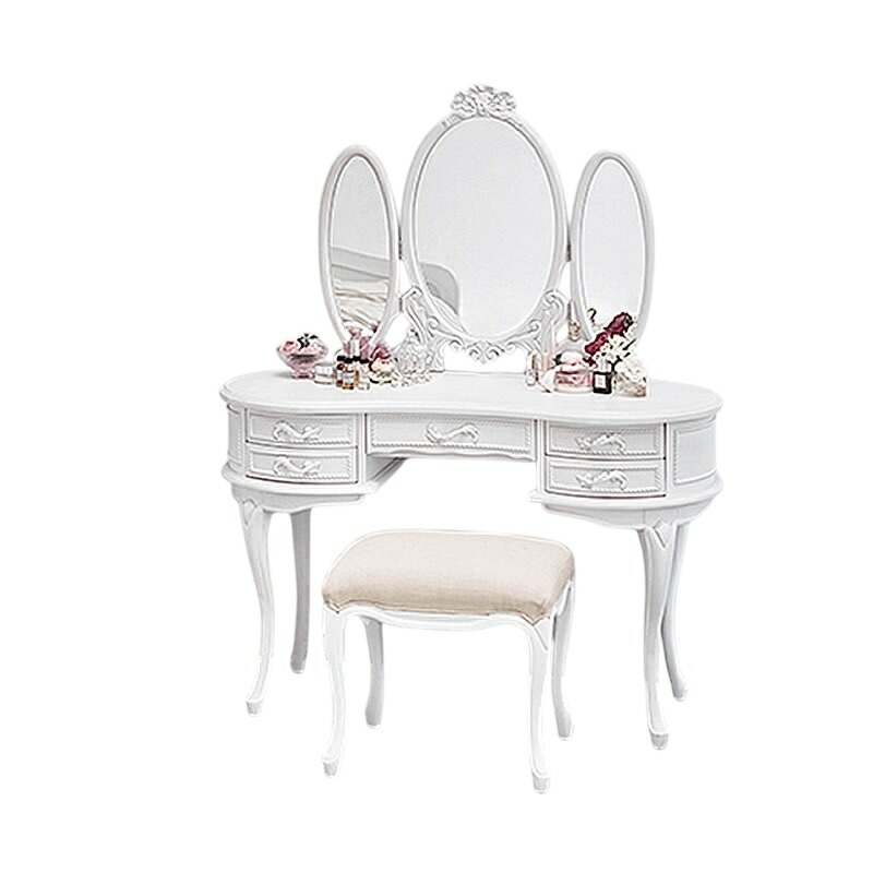 さいたま市へ引き取りの方】ホワイト ドレッサー 3引き出し付き