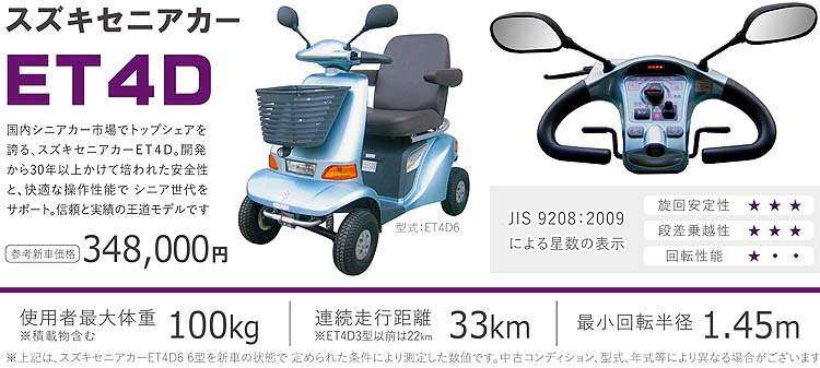 スズキセニアカー　ET4D（6型） ET4D | スズキ