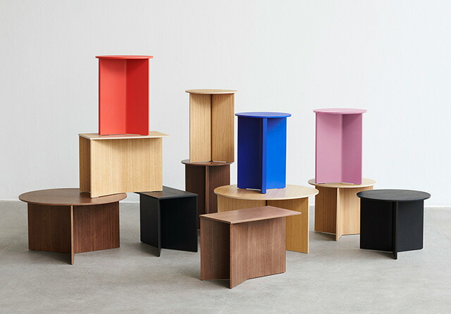 お取り寄せ】HAY (ヘイ) Slit Table Wood スリットテーブル Round XL
