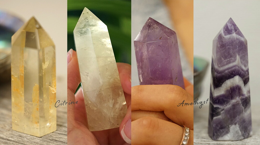 プリズムストーン 【天然石六角柱の浄化インテリア】｜ホワイトセージ