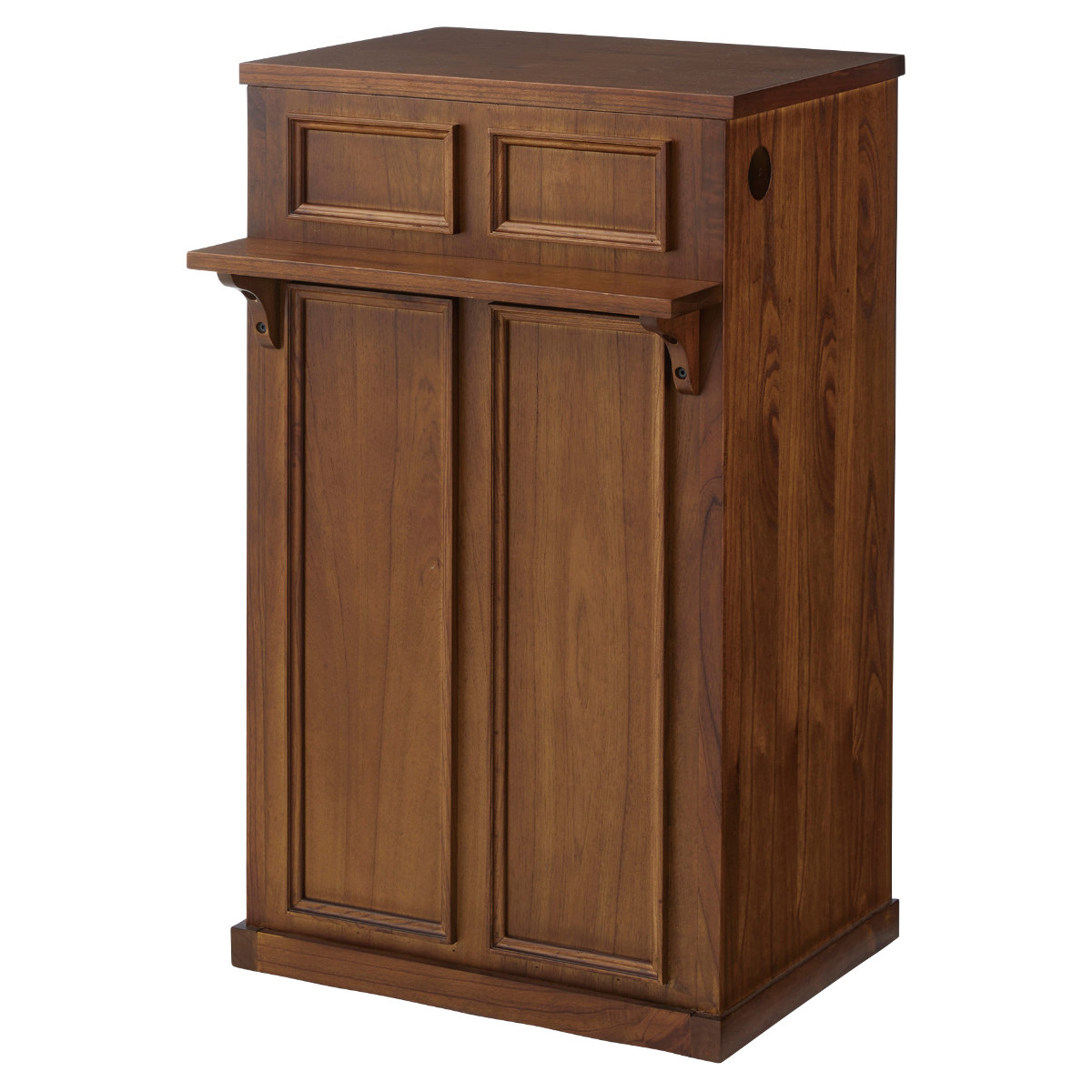 楽天市場】カウンター 天然木 背面収納 引出し付 幅60cm （ 間仕切り