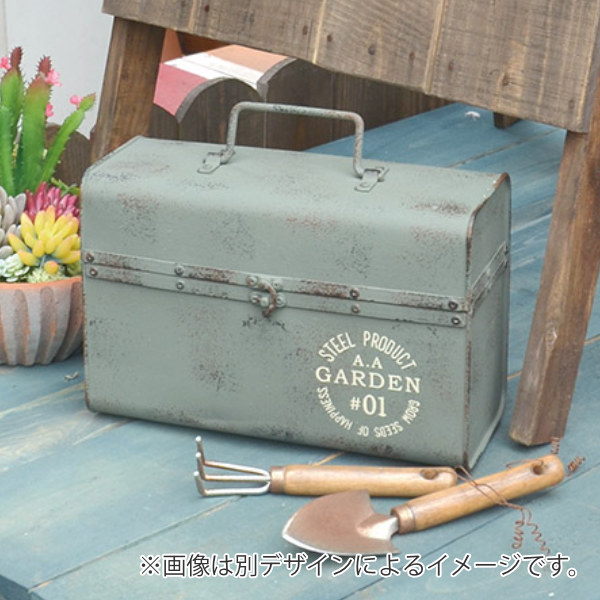 楽天市場】ガーデニング収納 ティンメタルボックス B サビ加工 （ 送料