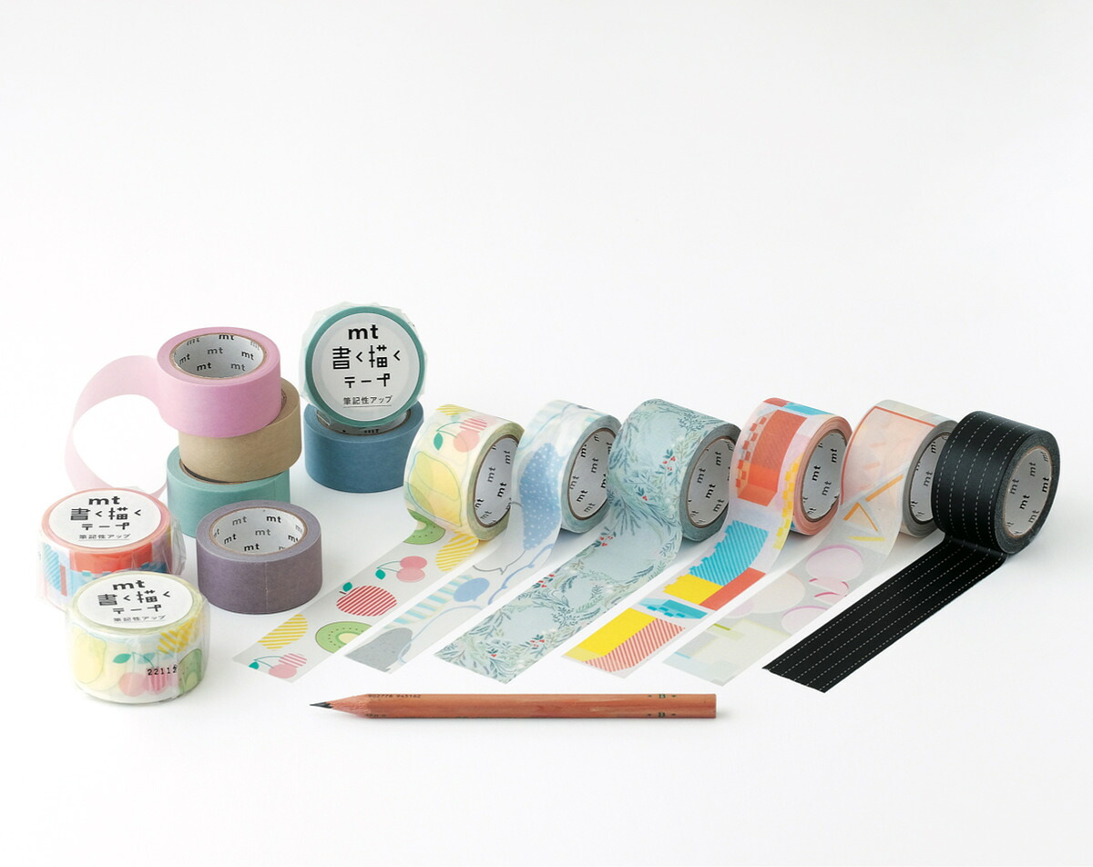 楽天市場】書く描くテープ マスキングテープ 点線・黒 25mm×7m mt