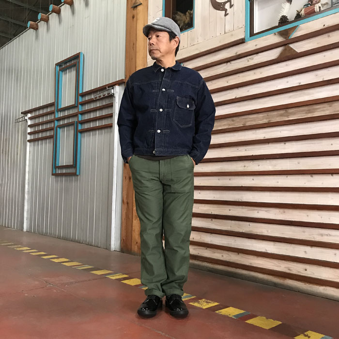 orslow オアスロウ スリムフィットファティーグパンツ ベイカーパンツ