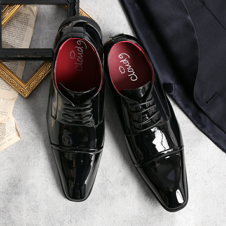 楽天市場】[ 新郎のエナメル ] 結婚式 靴 黒エナメル 新郎 靴 結婚式