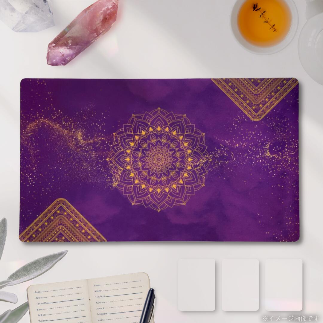 楽天市場】金色花曼荼羅・パープル タロットクロス 紫 滑り止めつき