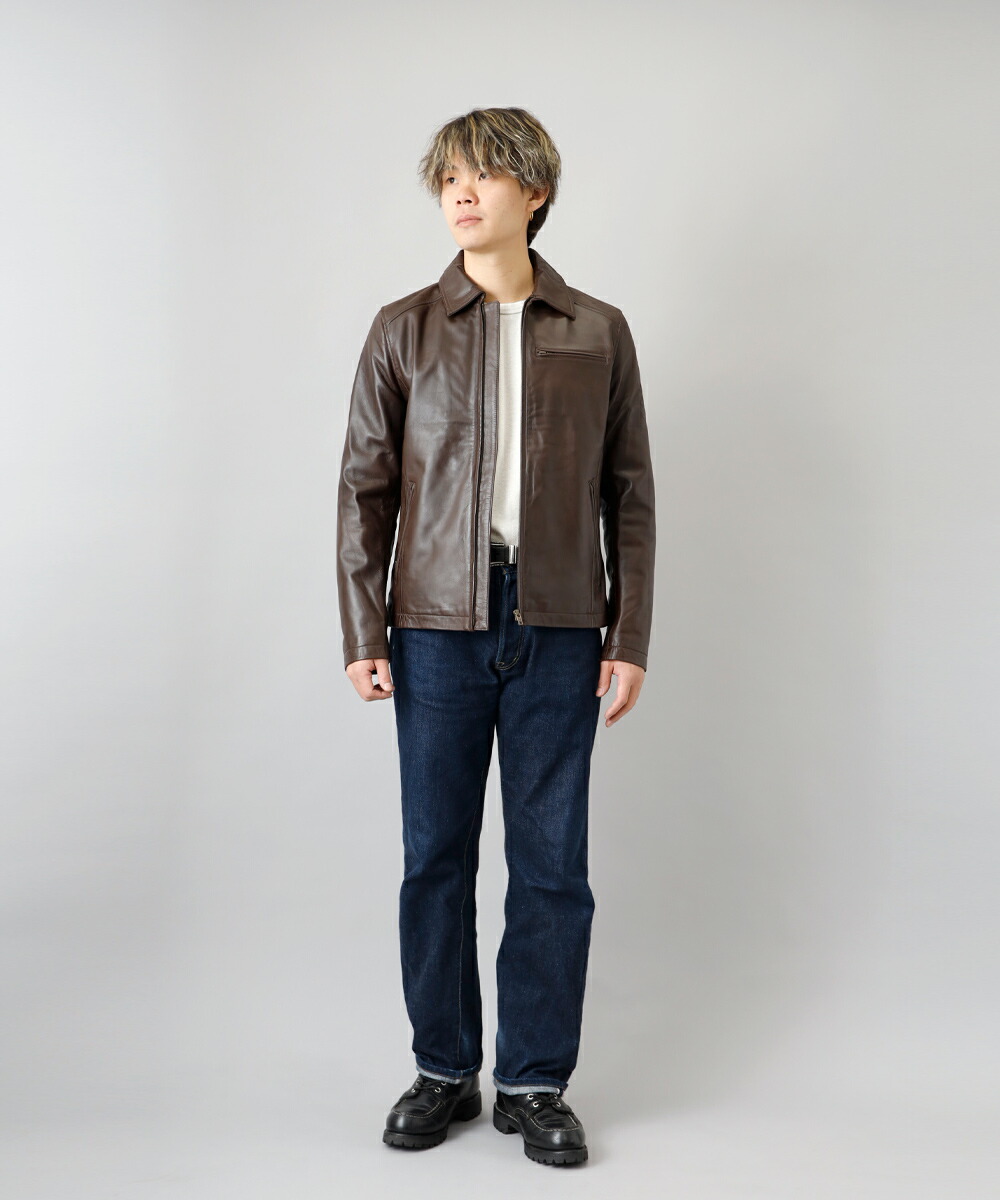 楽天市場】革ジャン メンズ ブランド 襟付き 羊革 本革 柔らかい