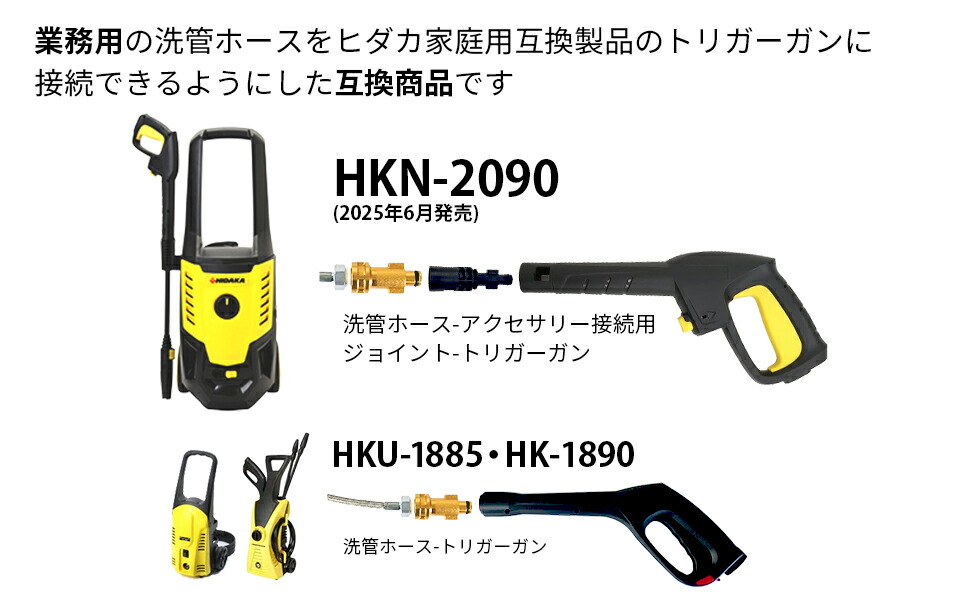 送料無料】ヒダカ家庭用高圧洗浄機互換 1.5分 柔軟ウレタン 洗管ホース