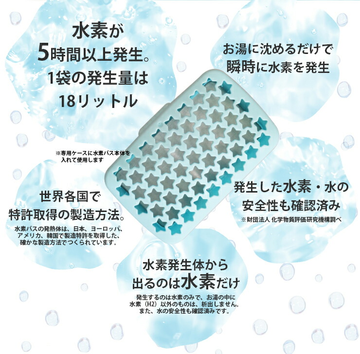 楽天市場】水素バス スターターセット（25g×5袋＋専用プラスチック容器