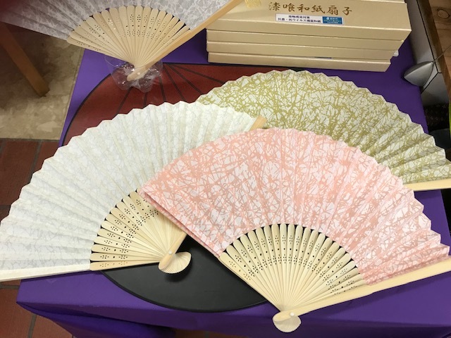 楽天市場】漆喰和紙扇子 越前和紙 漆喰塗装で抗菌・抗ウイルス効果