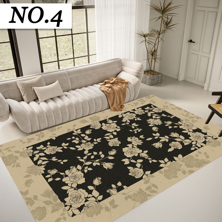 楽天市場】ラグ カーペット 花柄 高級 おしゃれ 80*120 140*200