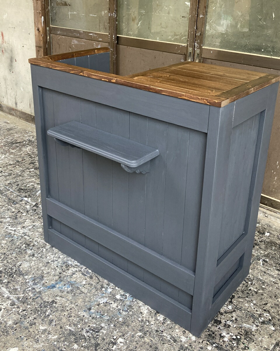 なりゆきち☆グレー☆レジカウンターテーブル【1200】カントリー家具